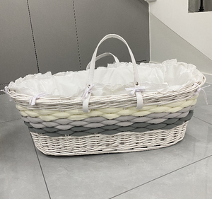 Berceau de sommeil pour nouveau-né, berceau tissé pour bébé, panier en <span class=keywords><strong>osier</strong></span> de Moïse, paniers en <span class=keywords><strong>osier</strong></span>, lit pour bébé - Product Image 1