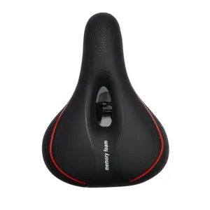 Comfortable Seat Cushion for Men Women with Double Shock Absorber Ball Wide Padded Bicycle Saddle Made of Comfy Memory Foam