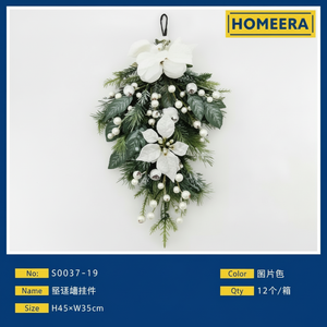 Vente en gros de 12 pièces de décorations suspendues de Noël Tissu en mousse plastique pour fête de vacances Utilisation bricolage pour les fêtes de Noël - Product Image 1