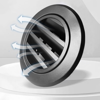 Grille de ventilation moderne en alliage d'aluminium pour système d'air frais, anti-insectes pour cuisine, 45 lames