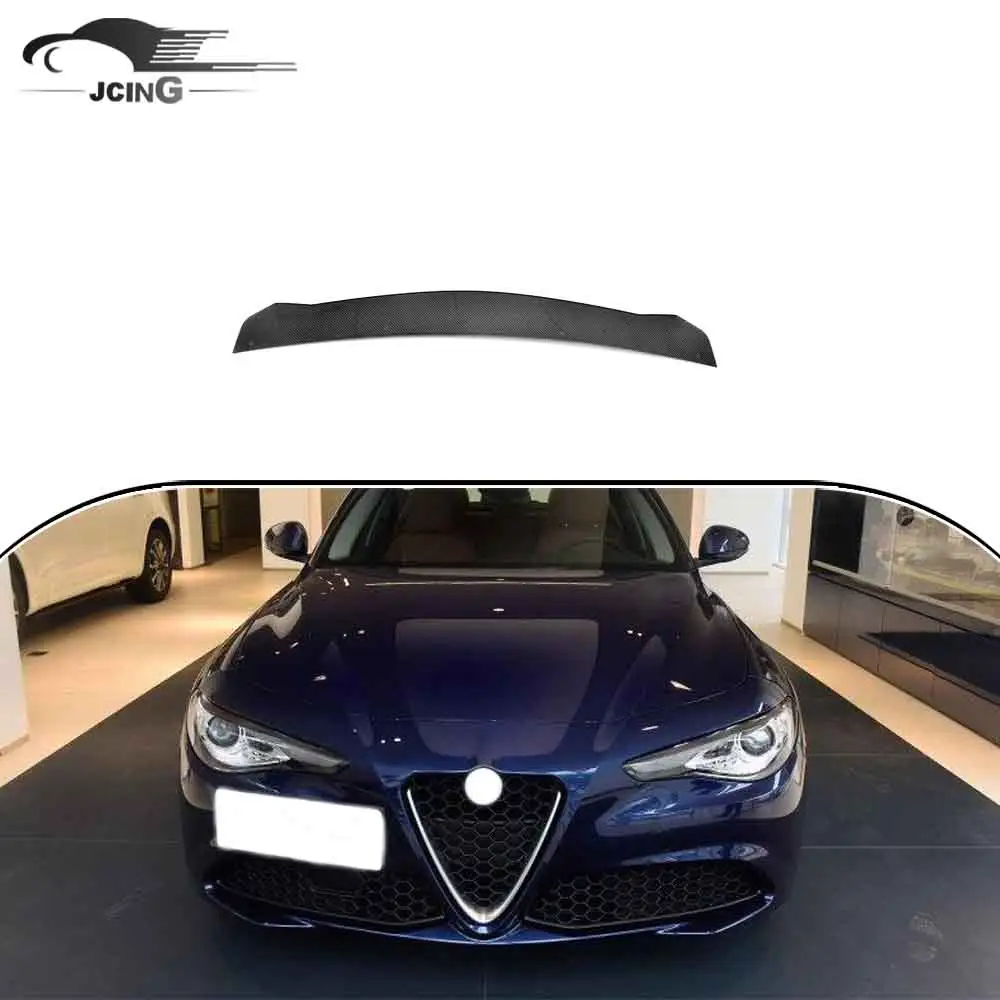 Carbon Fiber Lip Spoiler voor Alfa Romeo Giulia Quadrifoglio stijl Base Sedan 2015-2018 auto-onderdelen