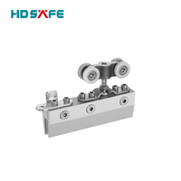 Roulettes de porte coulissante en verre suspendues en acier inoxydable HDSAFE SA8600A-2, robustes, design moderne, garantie de 3 ans