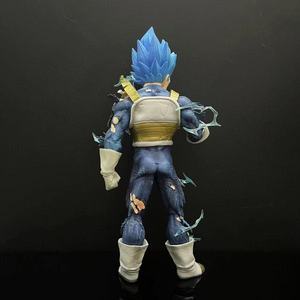 Figurine <span class=keywords><strong>Vegeta</strong></span> Super Saiyan Blue endommagée par le combat, jouet <span class=keywords><strong>de</strong></span> collection DBZ avec <span class=keywords><strong>costume</strong></span> endommagé et effets bleus pour collection d'anime - Product Image 5
