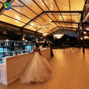 Carpa de Boda de Lujo <span class=keywords><strong>Guyun</strong></span>, Diseño de Estructura de Aluminio Negro, Carpa para Eventos tipo Atrio para 200 a 500 Personas - Product Image 5
