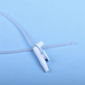 Cathéter d'aspiration médical jetable en silicone blanc Shanghai Kangge 555888, utilisation manuelle, certifié CE - Product Image 1