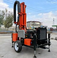 Foreuse hydraulique portative sur chenilles pour puits d'eau avec certification CE et garantie d'un an