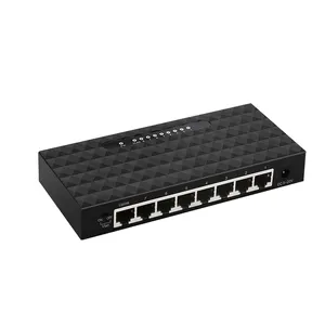 8 port gigabit ethernet switch with Plastic housing wide rang DC input Vlan support