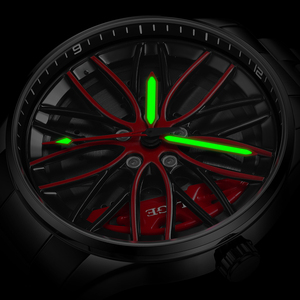 LIGE LG89177 Montre de volant de voiture pour homme Rotating 3D Sports <span class=keywords><strong>Car</strong></span> Men Watches Quartz Waterproof Wheel Wristwatch Reloj - Product Image 5