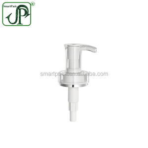 Bomba de plástico de cuello de doble pared de lujo, bomba de loción con cubierta acrílica, bomba dispensadora para el cuidado de la piel - Product Image 3