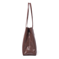 Sacs fourre-tout et sacs à bandoulière personnalisés pour femmes, en cuir véritable tanné végétal, grande capacité, style rétro, portables, avec fermeture ouverte et chaînes