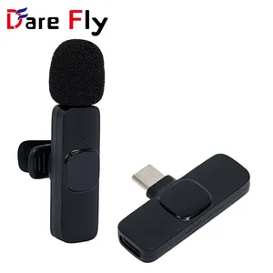 Dare Fly Fashion Hoge Kwaliteit Professionele Draadloze Microfoon Plug En Play Kraag Clip Mic Conferentie Microfoon