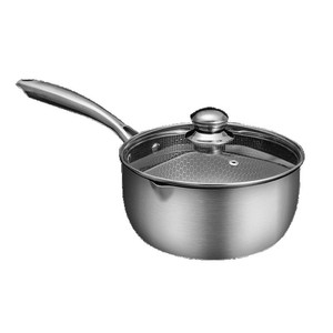 Stainless Steel Soup Pan 24Cm Uncoated <b>Nonstick</b> For Cooking And Serving - Product Image 2