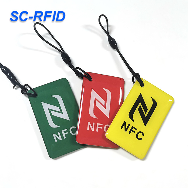 Customizable 13.56MHz NFC Smart Epoxy Business Card Tag Mini ISO14443A NFC Chip for Information Sharing