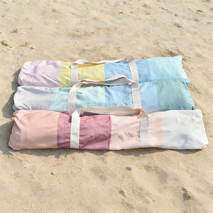 Parasol <span class=keywords><strong>de</strong></span> <span class=keywords><strong>plage</strong></span> bohème à franges en gros - Blocs <span class=keywords><strong>de</strong></span> couleurs macaron et mât en bois pour <span class=keywords><strong>l</strong></span>'approvisionnement en vrac des complexes hôteliers - Product Image 3
