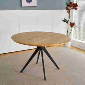 Ristorante sedie e tavoli MDF sala da pranzo mobili 4 posti moderno tavolo da pranzo rotondo Set - Product Image 6