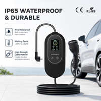 Station de recharge portable pour véhicules électriques à charge rapide 16A |   Prise standard américaine, adaptée aux stations de recharge Tesla et autres véhicules électriques
