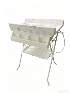 <span class=keywords><strong>Cambiador</strong></span> de Pañales 2 en 1 que Ahorra Espacio con Bañera Integrada y Acolchado de Espuma para Cambiar Pañales de Recién Nacidos y Bañar a Bebés - Product Image 5