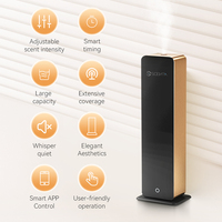 Diffuseur de parfum électrique de luxe A316 pour usage commercial, sur pied, avec contrôle intelligent par application, sans eau, pour huiles essentielles domestiques