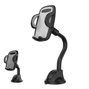 New arrival golden supplier automatic Universal car dashboard phone holder, flexible 360 degree rotation Suction cup car mount