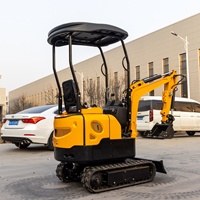 2023 1ton, Machine à creuser, compacteur, Mini, Bagger, Micro, mini, pelles