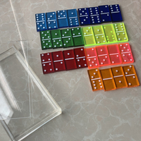 HOMESWEET – jeu de dominos personnalisé de haute qualité, en plastique, en acrylique, 28 pièces