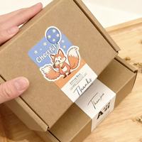Individuelle Großhandels-Geschenketiketten Dankeschön Selbstklebende Beschichtete Papier-Verpackungsbox-Versiegelungsaufkleber