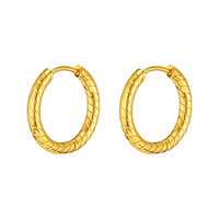 Pendientes de Oro Imitación con Alambres Trenzados y Diseño Abombado, Dijes PVD Estructurados de Capa Gruesa para Fabricación de Joyas, Joyería y Accesorios para Mujer