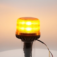 Hochintensiver R65 Bernsteinfarbener Flexibler Permanenter IP66 Rotierender Blitz-Stroboskop-Notfallleuchter für Fahrzeuge Neu SUMBEX SM822IH