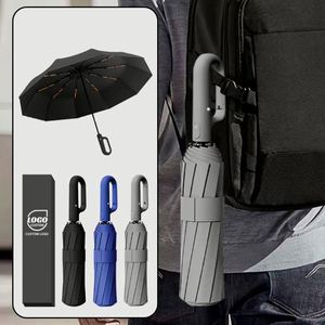 Sombrilla Automática de Protección Solar al por Mayor, 8 Varillas, Doble Uso para Sol y Lluvia, Sombrilla Plegable de 3 Secciones para Negocios con Logotipo Personalizado - Product Image 2