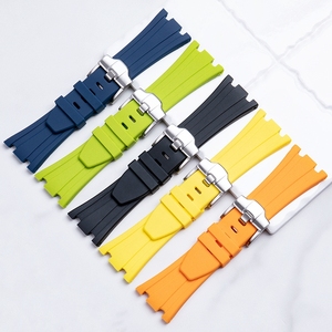 Correa de reloj de goma Fkm para AP 26470/26480/26170/15710 <span class=keywords><strong>Audemars</strong></span> <span class=keywords><strong>Piguet</strong></span> 28mm correa de reloj - Product Image 1