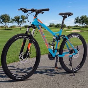 Bicicleta de Montaña Guns N Roses de Acero con Alto Contenido de Carbono, Frenos de Disco Dobles, Suspensión de 27 Velocidades, Ruedas de 26 Pulgadas, para Cross-Country y Carreras - Product Image 6