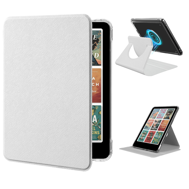 Kindle Paperwhite 12th (2024/2025) KPW6 7 Inch Case Magnetic Detachable Kickstand PU Leather Flip Cover Auto Wake Sleep