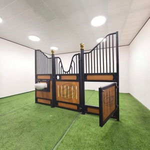 EU phong cách sang trọng ngựa ổn định phía trước cửa (Swing/trượt) khung mạ kẽm tùy chỉnh bền Barn gian hàng tấm để thiết lập nhanh chóng 1 - Product Image 1