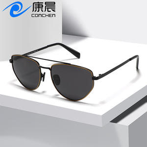 Lunettes de soleil aviateur unisexes, monture en métal, verres TAC, protection UV400, pour la conduite, la pêche, les tenues tendance - Product Image 5