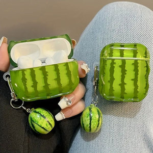 เคสหูฟังแตงโมสุดสร้างสรรค์พร้อมจี้รูปผลไม้น่ารักสำหรับ airpods 4/3/1/2 Pro 2 - Product Image 3