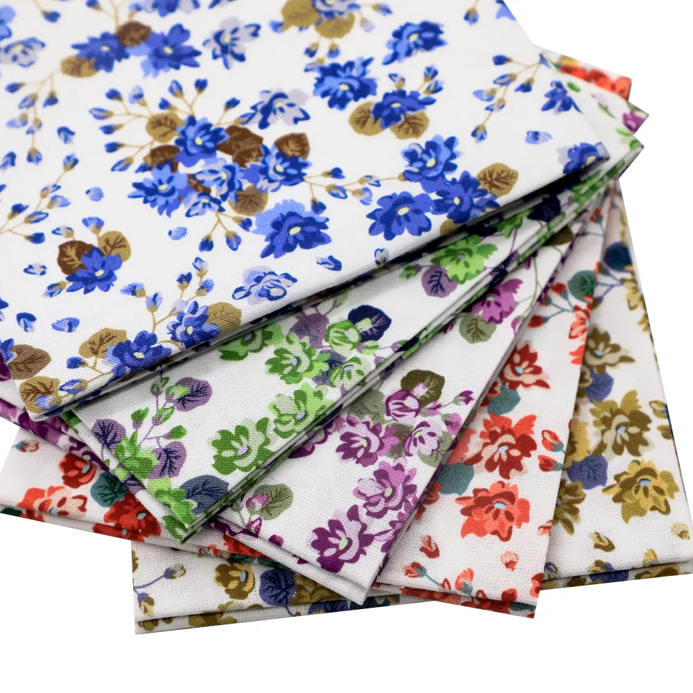 FA fabbrica all'ingrosso fat quarters tessuto bundles quilting tessuto di cotone stampato floreale per la consegna patchwork a porta