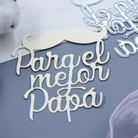 Vendita calda spagnolo taglio di metallo muore per la carta che fa il fai da te Scrapbooking decorativo goffratura festa della mamma giorno del papà taglio muore