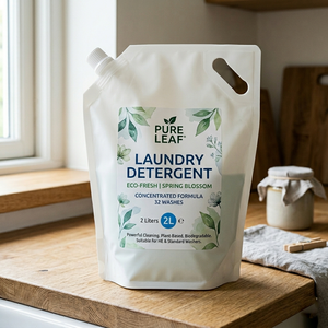 Custom Printed 1L 2L 3L Liquid Soap <b>Laundry</b> Detergent Refill <b>Stand</b> up Spout Pouch Packaging Plastic Bag - Product Image 1