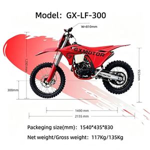 GX-LF-300 Moto tout-terrain à essence 300cc NIBBI PE30, monocylindre 4 <span class=keywords><strong>temps</strong></span>, refroidissement par eau, arbre d'équilibrage, en promotion - Product Image 2