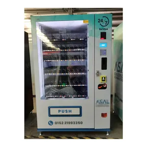 Combo Snacks And Drinks Vending Machine With AGE verification With Customize Design Sticker
