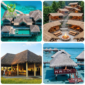 Tejas de Techo de Palma Sintética Estilo Hawaiano, Resistentes al Fuego y a los Rayos UV, Césped Artificial <span class=keywords><strong>para</strong></span> Cubiertas de Sombrillas de Bares Tiki y Resorts - Product Image 6