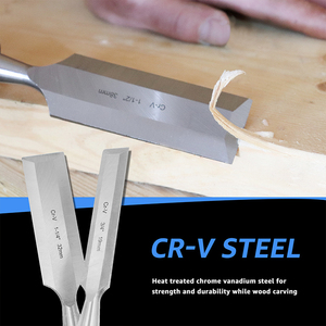 Ifixpro 8 חלקים מעור פרימיום סט צ 'יזל קר גילוף עם ידית פלסטיק וקצה קצה כלי הבית - Product Image 4