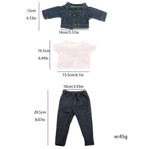 <span class=keywords><strong>Delantal</strong></span> para Muñeca de 18 Pulgadas, Trajes de Mamá, Plástico PC, Moda, Dibujos Animados, Modelo DIY, Vestido de Juguete para Todas las Muñecas - Product Image 3