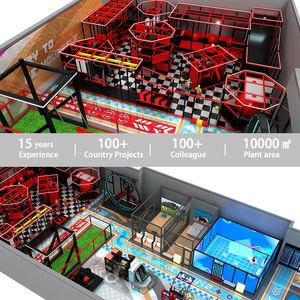 Attrezzature per Parco Giochi al Coperto su Misura con Scivoli, Altalene e Funzioni di Arrampicata - Ecologiche per Bambini dai 3 ai 12 Anni - Product Image 4
