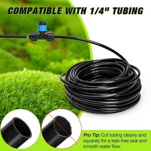 Kit de microirrigación de 1/2 pulgada con conexión rápida de PVC/PP, sistema de riego de jardín, juego de mangueras de goteo automático con boquilla ajustable - Product Image 3