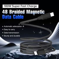 Câble de charge magnétique Type C 3ft/6ft, chargeur magnétique à charge rapide, gestion de la charge, cordon de charge magnétique, câble de données magnétique