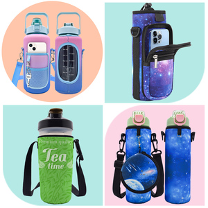 Enfriador de botellas personalizado, bolsa más audaz, bolsa de transporte de botellas de agua Tritan estándar, bolsa de neopreno para botella de agua - Product Image 2