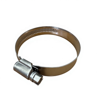 Collier de serrage en acier au carbone zingué de type allemand 9mm 12mm W1 DIN3017 à vis sans fin pour tuyau