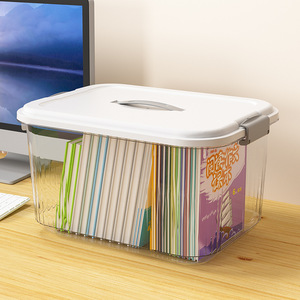 Acrylic Transparent <b>Storage</b> Box With Lid 10L-20L Rectangle Clothing Organizer For <b>Clothes</b> Quilts Miscellaneous Items - Product Image 4