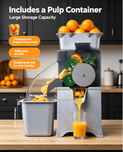 Exprimidor de Naranjas Comercial, Máquina Exprimidora Eléctrica de 100W para el Hogar, Extractor de Limones, Cítricos y Granadas - Product Image 5